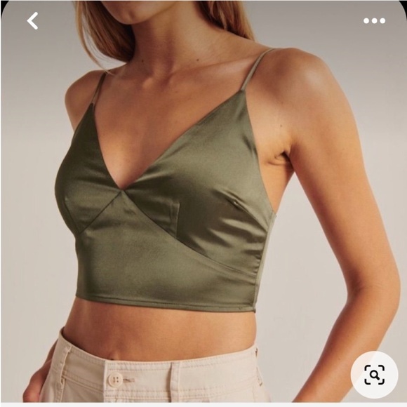 Windsor Satin Cropped Tank - Picture 1 of 7